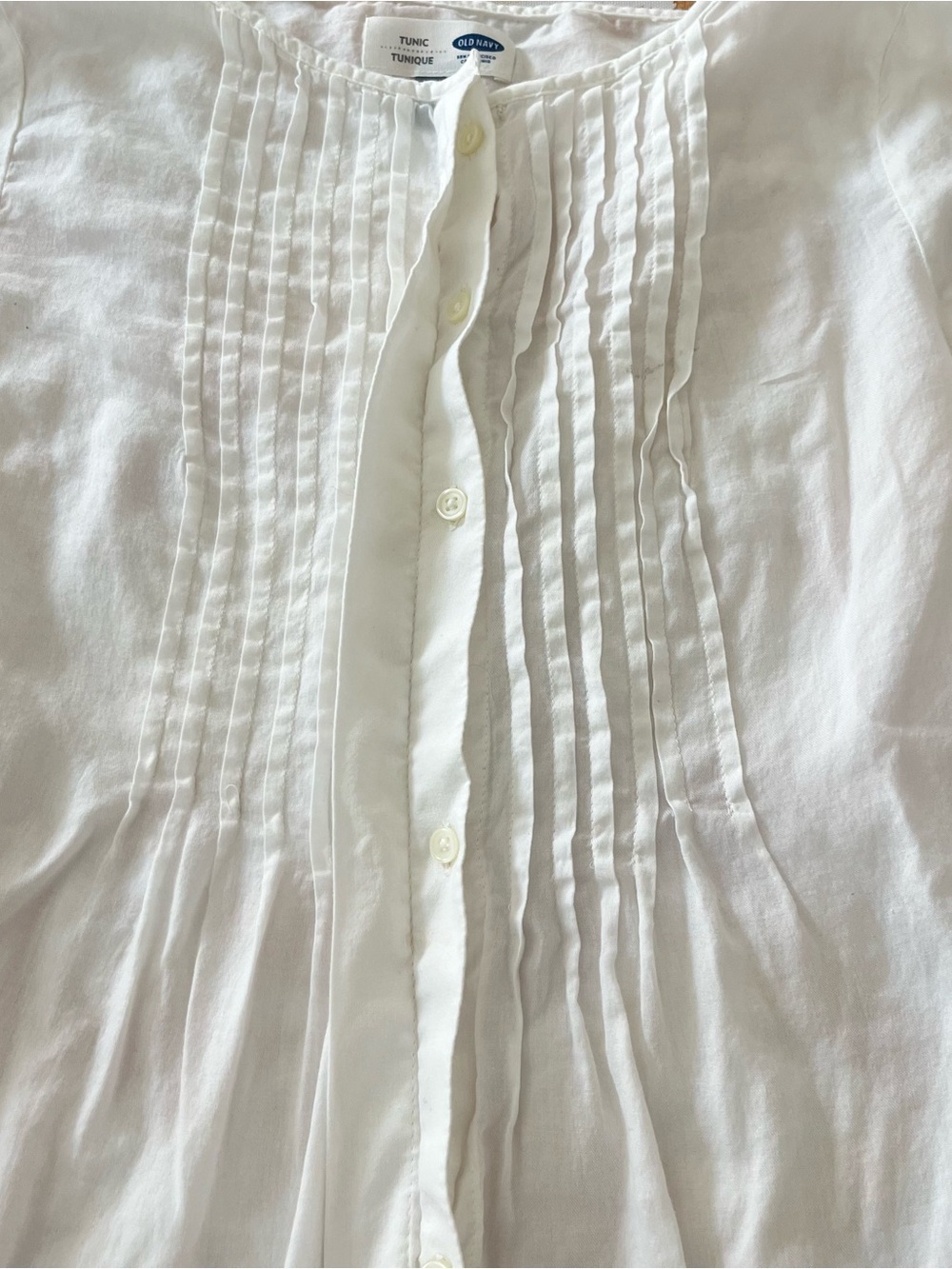 Old Navy White Cotton Pintuck Tunic Top XS
Cottagecore Boho Coastal - Picture 3 of 9